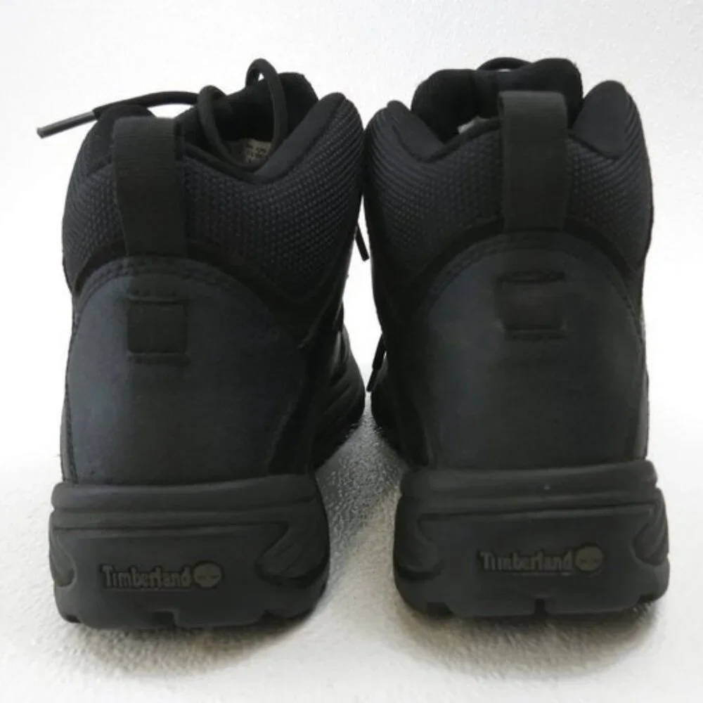 Timberland Waterproof Black Leather Hiking Boots Shoe Mens Comfort Footwear sz 9